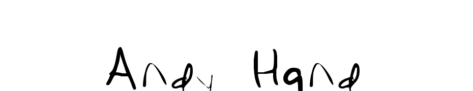 Andy Hand Font Download Free